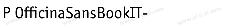 P OfficinaSansBookIT字体转换